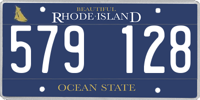 RI license plate 579128