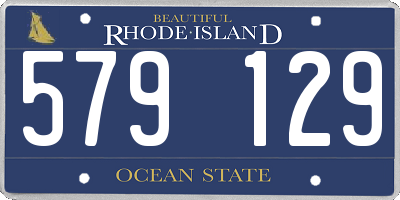 RI license plate 579129