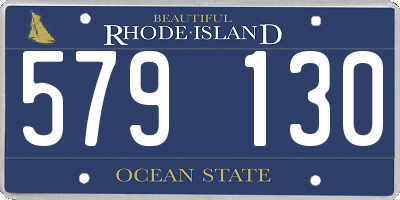 RI license plate 579130