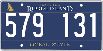 RI license plate 579131