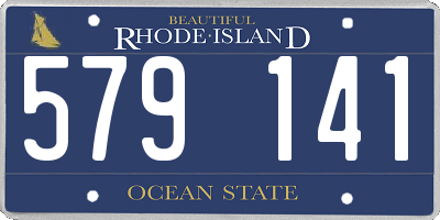 RI license plate 579141