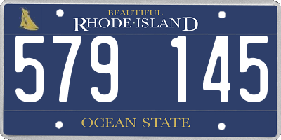 RI license plate 579145