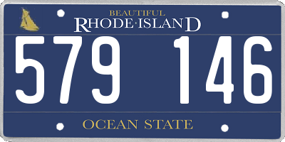 RI license plate 579146