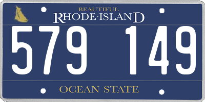 RI license plate 579149