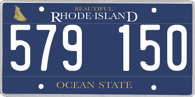 RI license plate 579150