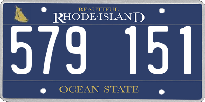 RI license plate 579151