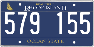 RI license plate 579155