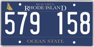RI license plate 579158