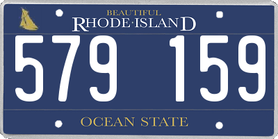 RI license plate 579159