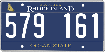 RI license plate 579161