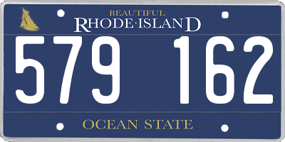 RI license plate 579162