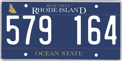RI license plate 579164