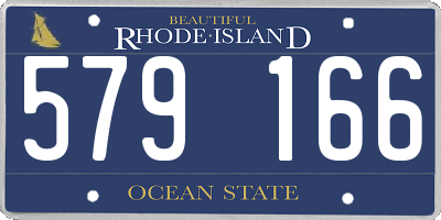 RI license plate 579166