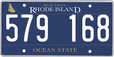 RI license plate 579168