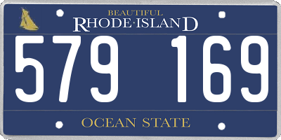 RI license plate 579169