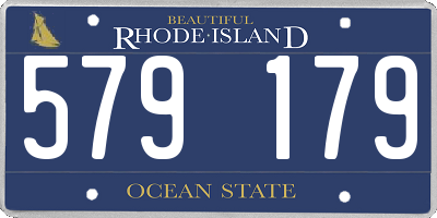 RI license plate 579179