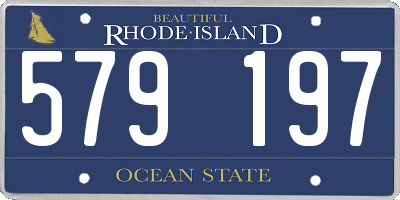 RI license plate 579197