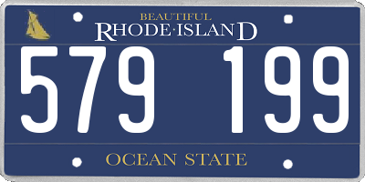 RI license plate 579199
