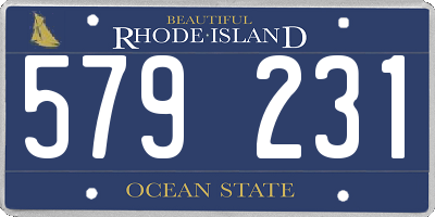 RI license plate 579231
