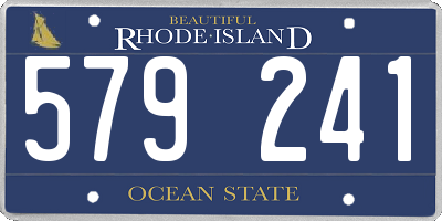 RI license plate 579241
