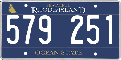 RI license plate 579251