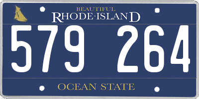 RI license plate 579264