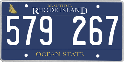 RI license plate 579267