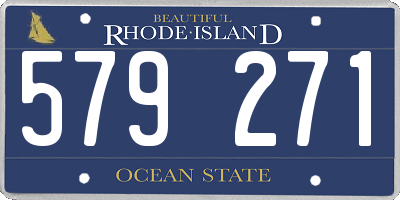 RI license plate 579271