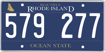 RI license plate 579277