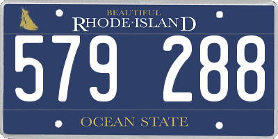 RI license plate 579288
