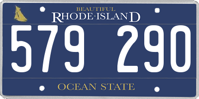RI license plate 579290