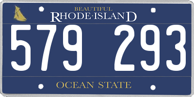 RI license plate 579293