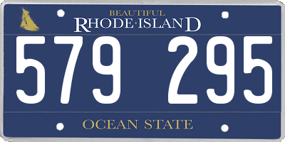 RI license plate 579295