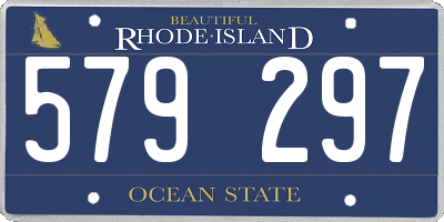 RI license plate 579297