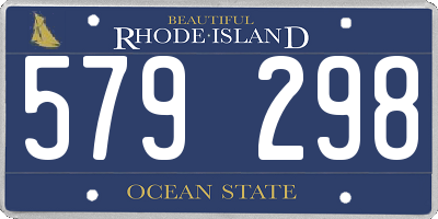 RI license plate 579298