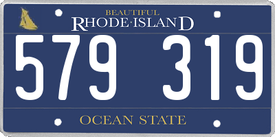 RI license plate 579319