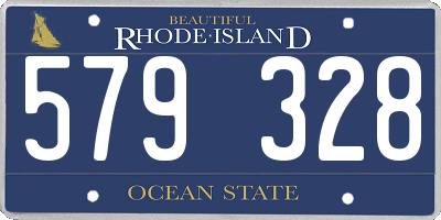 RI license plate 579328