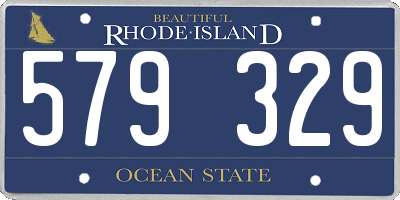 RI license plate 579329