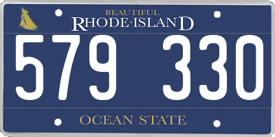 RI license plate 579330