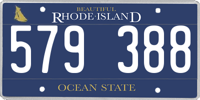 RI license plate 579388