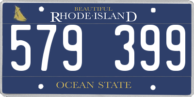 RI license plate 579399