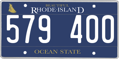 RI license plate 579400