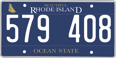 RI license plate 579408