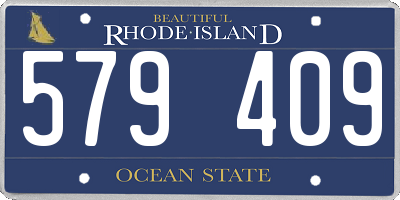 RI license plate 579409