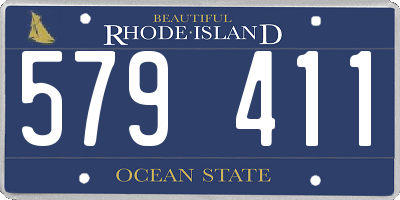 RI license plate 579411