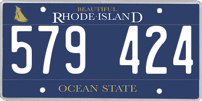 RI license plate 579424