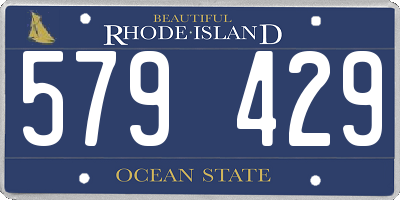 RI license plate 579429