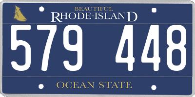 RI license plate 579448