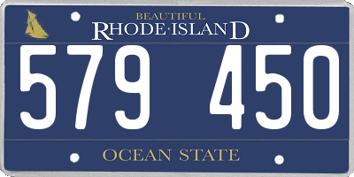 RI license plate 579450
