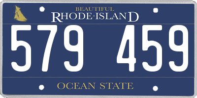 RI license plate 579459